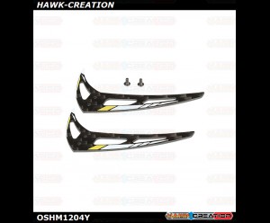 OMPHOBBY M1 EVO Vertical Stabilizer (Racing Yellow) OSHM1204Y