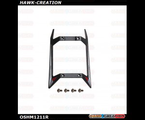 OMPHOBBY M1 EVO Landing Skids Set Glamour Red OSHM1211R