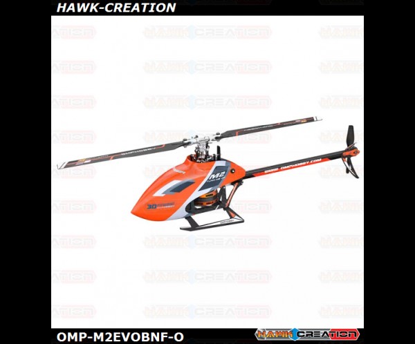 OMPHOBBY M2 RC Helicopter EVO - ORANGE (NO BATTERY, CHEAP SHIPPING COST)