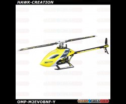 OMPHOBBY M2 RC Helicopter EVO Version - YELLOW (NO BATTERY, CHEAP SHIPPING COST)