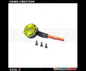 OSHM2316Y OMP M2 EVO - Tail Motor set Yellow