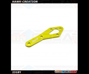 OSHM2318Y OMP M2 EVO – Tail Motor Reinforcement Plate set Yellow