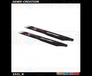 OSHM2321R OMP M2 EVO - Main Blades 190mm Red