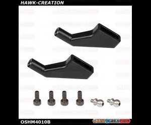 OMP Hobby M4 Main Rotor Grip Arm Set Black OSHM4010B