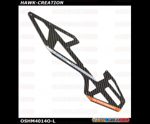 OMP Hobby M4 Left Main Frame - Charm Orange OSHM4014O-L