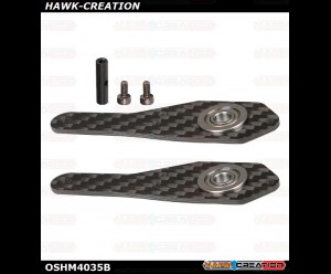 OMP Hobby M4 Tail Side Plate Set Black OSHM4035B