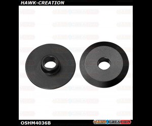 OMP Hobby M4 Tail Pulley Flange Set Black OSHM4036B