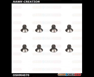 OMP Hobby M4 Countersunk Hex Screw M2x3mm OSHM4070