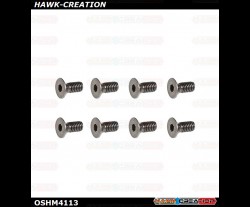 OMP Hobby M4 Countersunk Hex Socket Screw M2.5x6mm OSHM4113