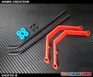 ALZRC - GAUI X3 / 450 Landing Skid Set - Red