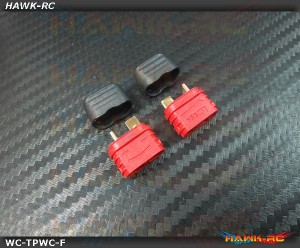 NEW T-Deans Connectors With Protective Sleeve : Battery (Female, 5pcs)