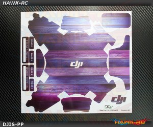 DJI Phantom 3 Custom Wraps Skin Purple Wood Pattern (Drone & Transmitter)