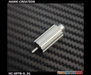 Hawk Creation CNC Metal Roller Button For Spektrum DX6i,7S,8,9 (Silver)