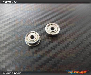 Big Size Bearing (3x10x4 Flange, 2pcs) for Vertical Fin - OXY3