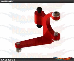 LYNX Aluminum Tail Bell Crank Red - OXY3