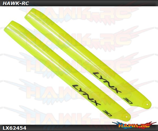LYNX Plastic Main Blade 245mm Yellow - 300X/CFX/OXY3 LYNX Plastic Main Blade 245mm Yellow - 300X/CFX/OXY3