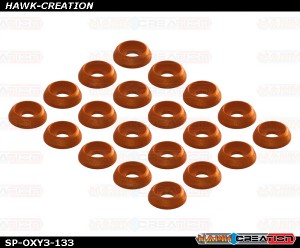 C Washer M2, Orange 20pcs - OXY 3