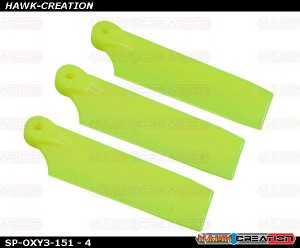 OXY3 - 3X Tail Blade 50mm - Yellow