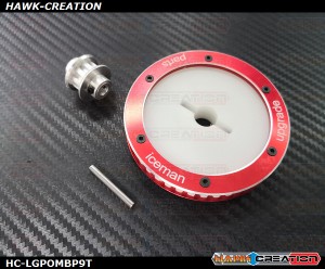 Hawk Creation POM & Aluminum CNC Main Belt Pulley - LOGO500~690/SE/SX  Series with 9T Tail pulley