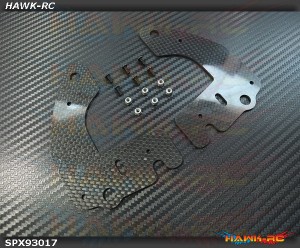Spedix Frame Stiffener CF Spare Set - LOGO500~690 Series