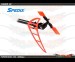 Spedix Neon Red Tail Fin Tailfin - LOGO500 Series/Integrated Tail Box