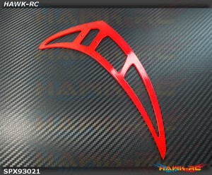 Spedix Neon Red Tail Fin Tailfin - LOGO500 Series/Integrated Tail Box