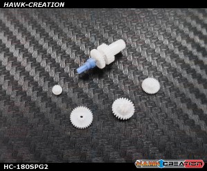 Hawk Creation Plastic Servo Gear Set - 180CFX 