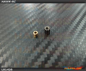 LYNX Hardened Pinion 10T MOD 0.4 - 2mm Shaft - 180CFX LYNX Hardened Pinion 10T MOD 0.4 - 2mm Shaft - 180CFX