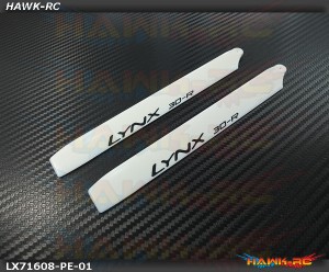 LYNX Plastic Main Blade 160 mm White - Pro Edition -180CFX