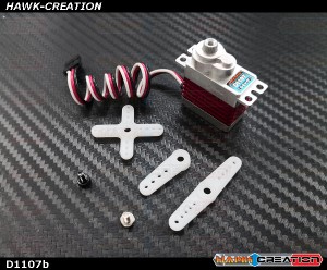 DEKO D1107 Digital Micro Size Tail Servo (0.31s, 3.0kg @ 7.4V Narrow Band) New Version