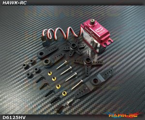 DEKO HV6125 Mini Size Servo  (0.038s, 5.6kg @ 8.4V Narrow Band) For OMPHOBBY M4
