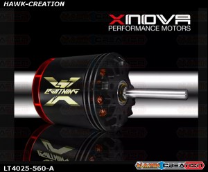 Xnova Lightning 4025-560KV 3Y Shaft A (6mm-36mm)