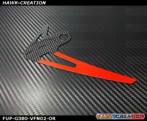 Fusuno CF Vertical Fin 1.5mm Neon Orange -Goblin 380