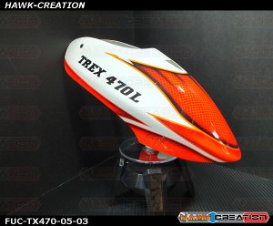 FUC-TX470-05 FUSUNO Fisherman Airbrush canopy Trex 470L