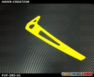 FUSUNO Neon Yellow Fiberglass Vertical Fin Compatible with Trex 800