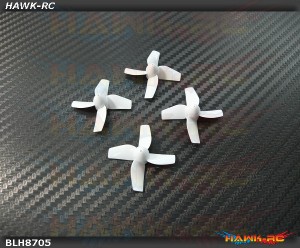 BLADE - Prop Set (4), White: Inductrix [BLH8705]