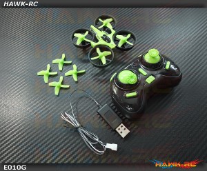 Eachine E010 Mini 2.4G 4CH 6 Axis Headless Mode RC Quadcopter RTF (GREEN)