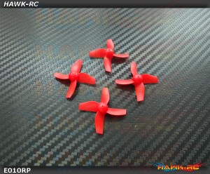 2 Pairs Propellers Prop (Red) For Blade Inductrix RTF BLH8700 