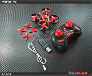 Eachine E010 Mini 2.4G 4CH 6 Axis Headless Mode RC Quadcopter RTF (RED)