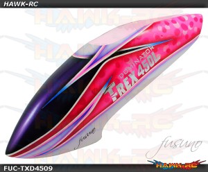 FUSUNO Pink Panther Airbrush Fiberglass Canopy Trex 450L Dominator
