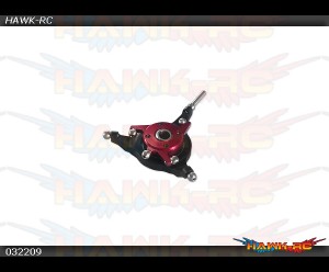 X3 CNC 3 Blades Swashplate Set Red Anodized