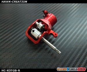 Upgrade Tail Gear Box (Clamp Style)Red - X3