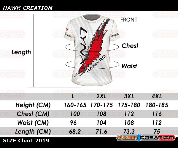 Hawk Size Chart