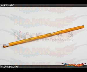 MD5/6 - MD-V2-A09G - Tail Boom & Torque Tube - MD6 - Gold / Yellow