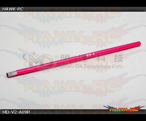 MD5/6 - MD-V2-A09R - Tail Boom & Torque Tube - MD6 - Red