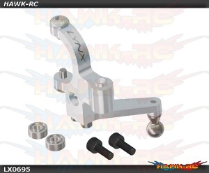 MINI PROTOS - Precision Tail Bell Crank Lever - Silver