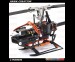 L-MA Precision Aluminum Carbon Fiber X Frame Set for OMPHOBBY M1 (Orange)