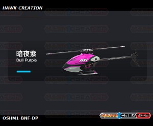OMPHOBBY M1 3D Helicopter BNF - Dull Purple (OMP Receiver)