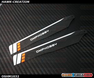 OMPHOBBY M1 3D Helicopter 125mm Main Blades(Orange)-(Hard)  OSHM1032