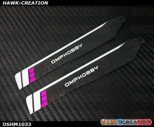 OMPHOBBY M1 3D Helicopter 125mm Main Blades(Purple)-(Hard)  OSHM1033